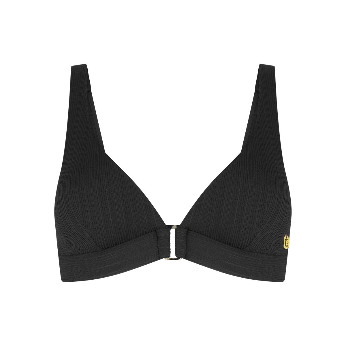 Ten Cate Beach Bikini Top Triangle Buckle Dames Zwart