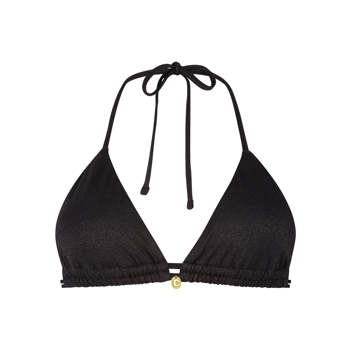 Ten Cate Beach Bikini Top Triangle Glitter Dames Zwart