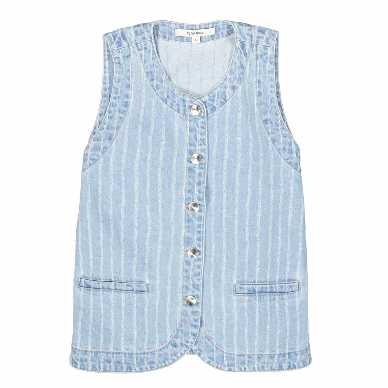 Garcia Ladies Gilet Blauw
