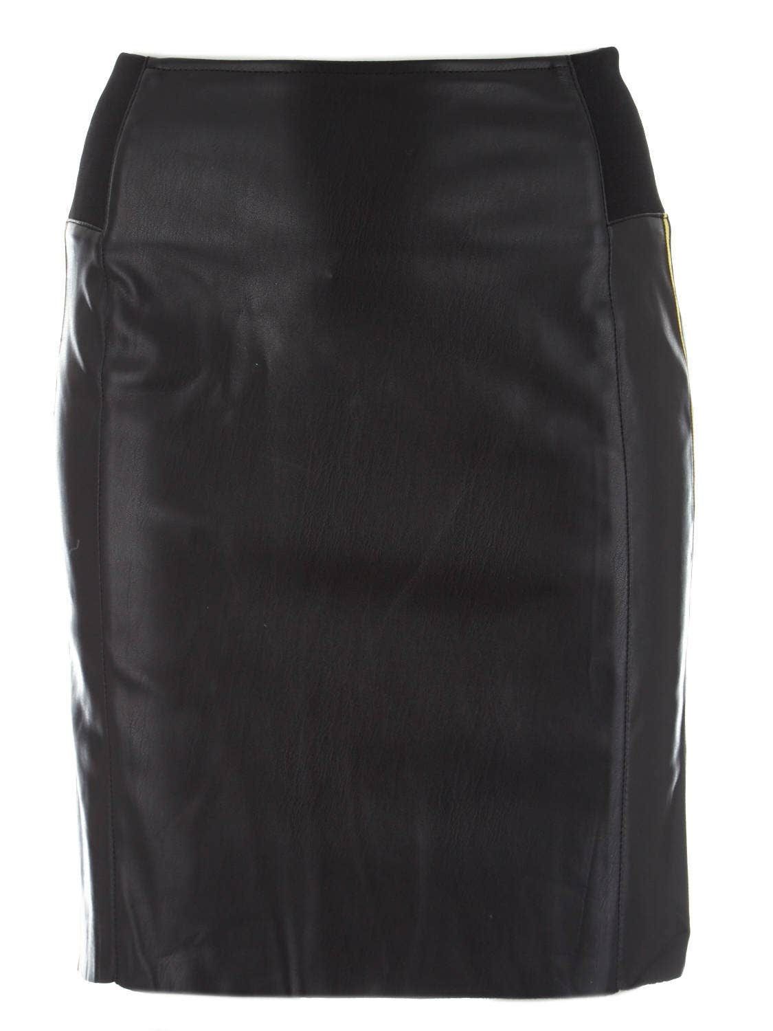 Vero Moda BAND BUTTER HW AK FAUX LEATHER SKIRT