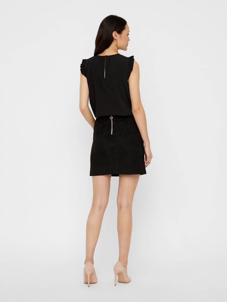 Vero Moda VMDONNADINA FAUX SUEDE SHORT SKIRT
