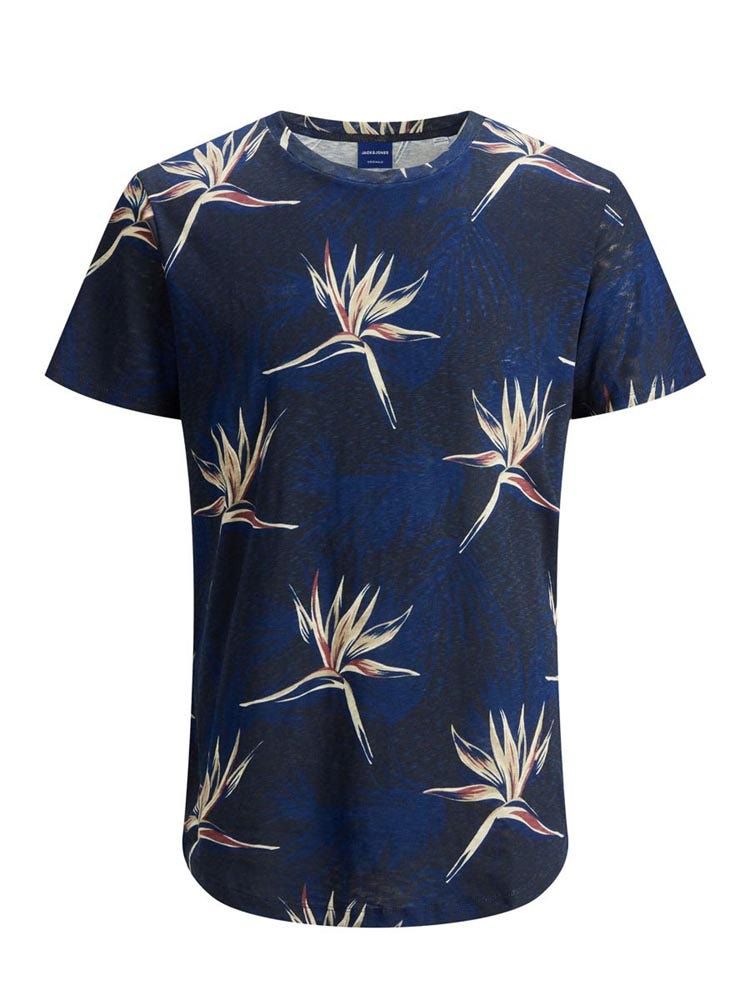 Jack & Jones Florall Tee Crew Neck