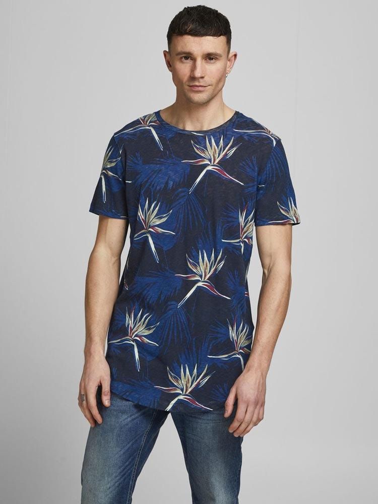 Jack & Jones Florall Tee Crew Neck