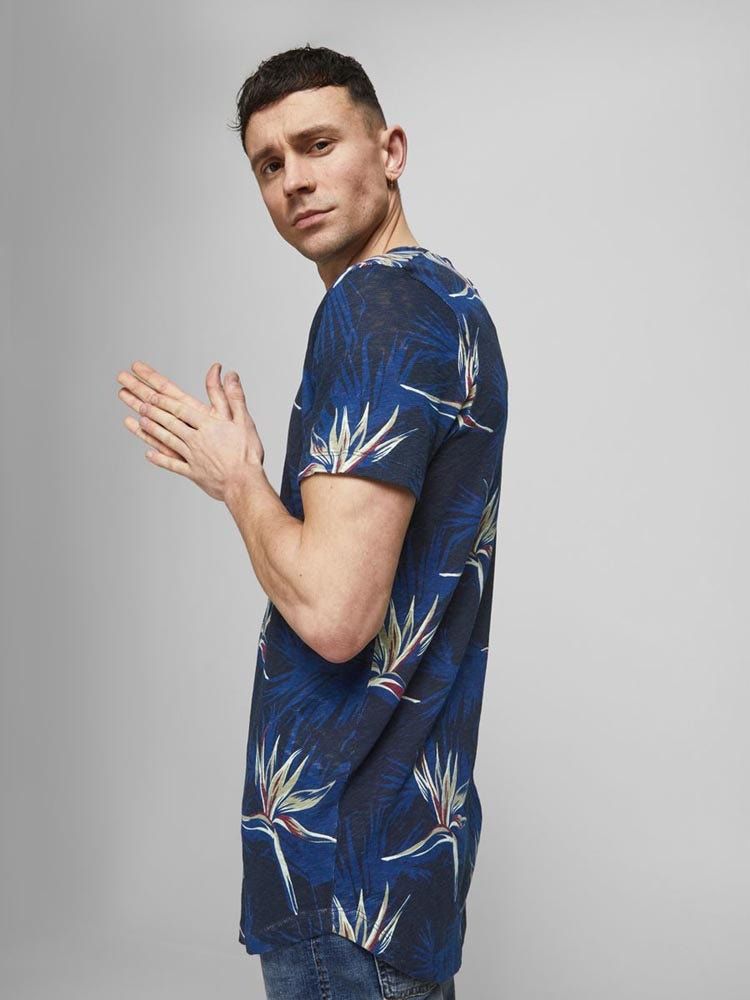 Jack & Jones Florall Tee Crew Neck