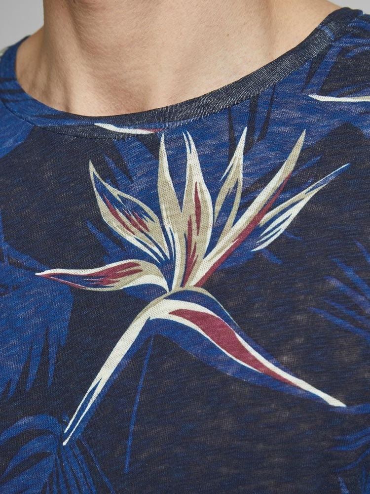 Jack & Jones Florall Tee Crew Neck