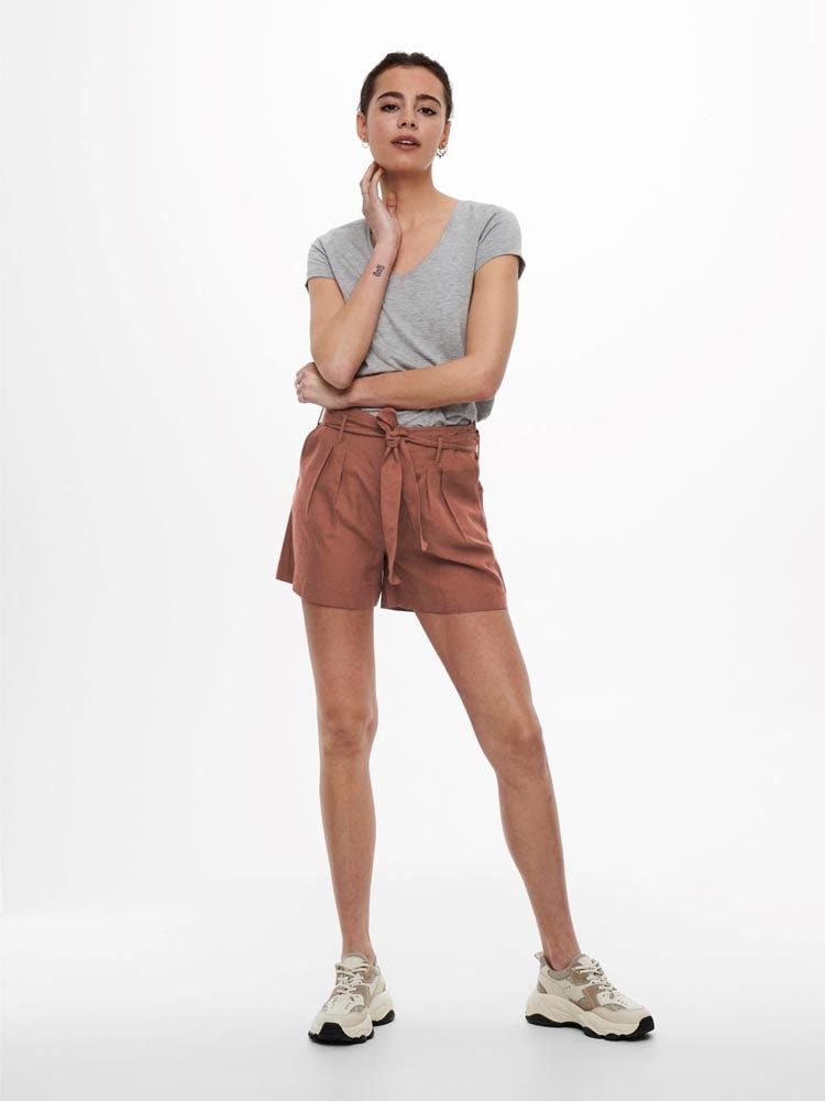 ONLY ONLVIVA LIFE HW BELT SHORTS PNT NOO