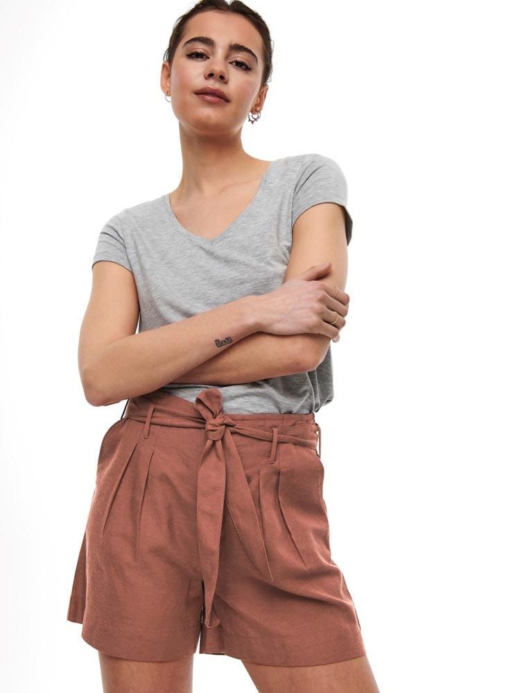 ONLY ONLVIVA LIFE HW BELT SHORTS PNT NOO