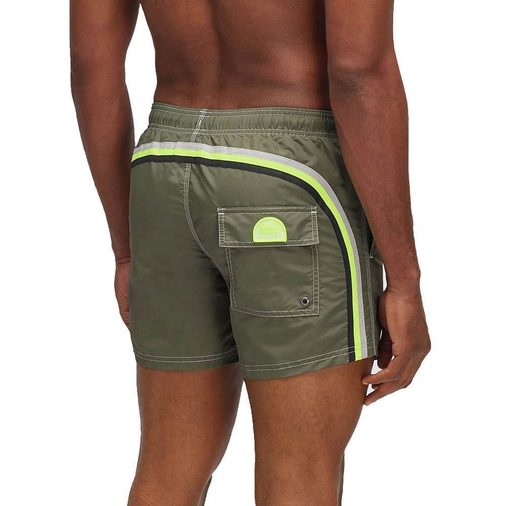 Sundek Stretch Waist Mid-Length Boardshort