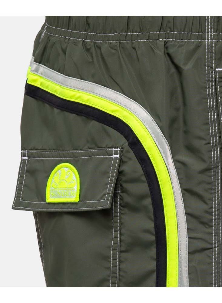 Sundek Stretch Waist Mid-Length Boardshort