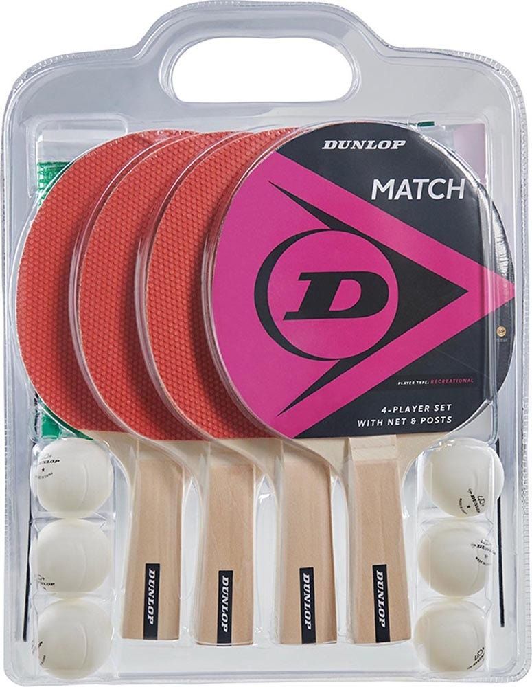 Dunlop Match Tafeltennis Set (4P)