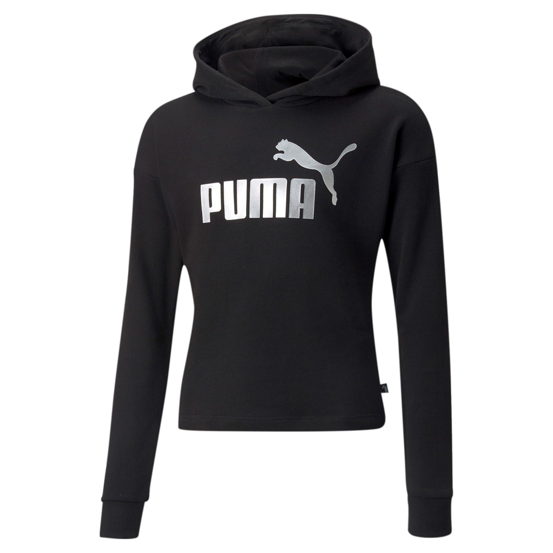 PUMA ESS+ LOGO CROPPED HOODIE TR G