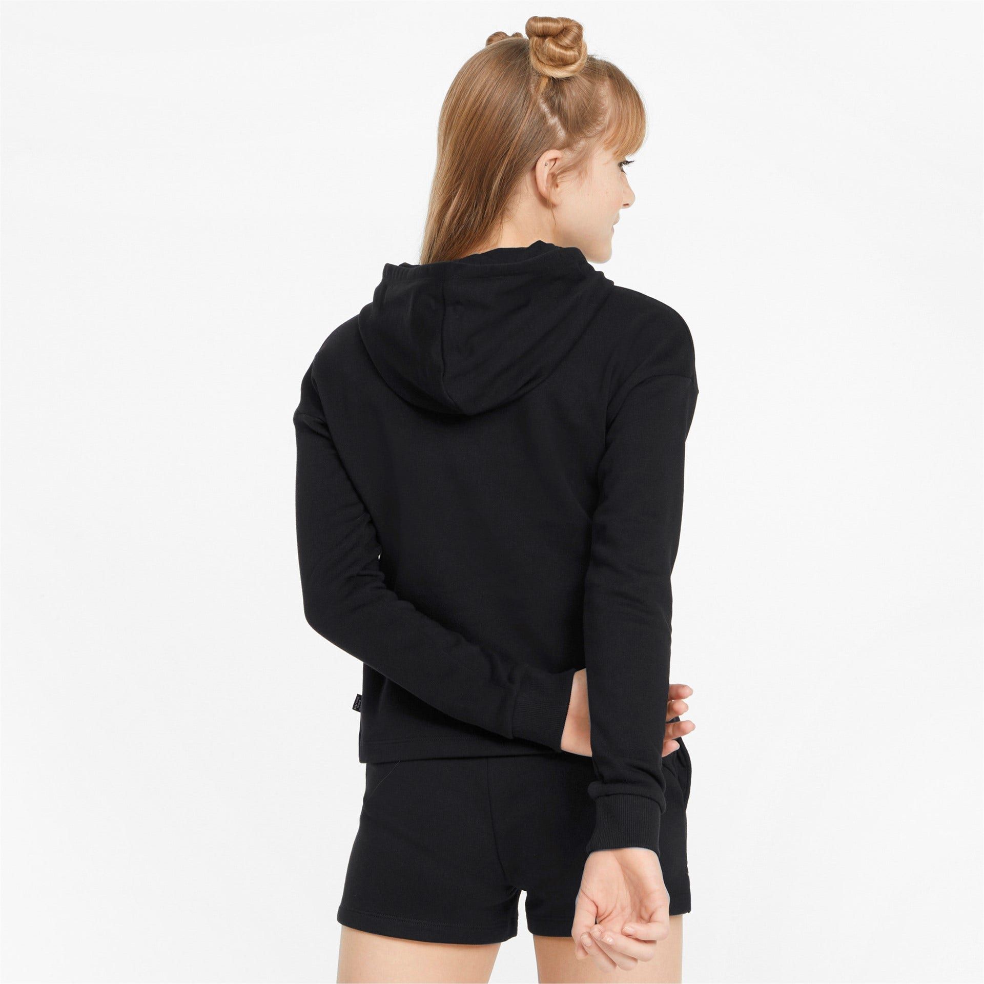 PUMA ESS+ LOGO CROPPED HOODIE TR G