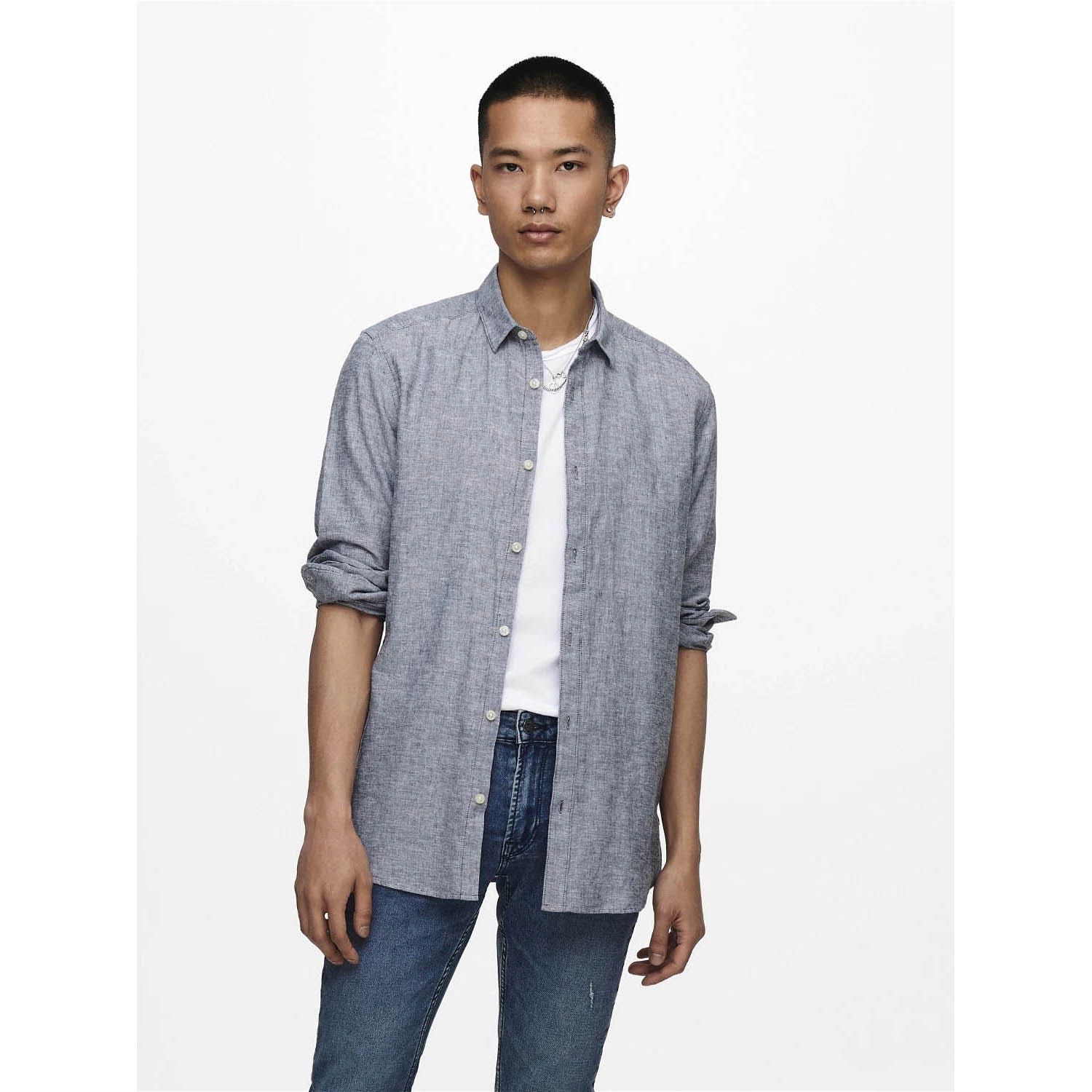 ONLY & Sons Caiden Solid Linen Shirt