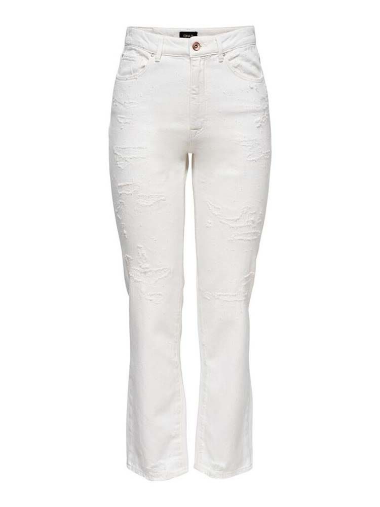 ONLY Ripped High-Waist Jeans