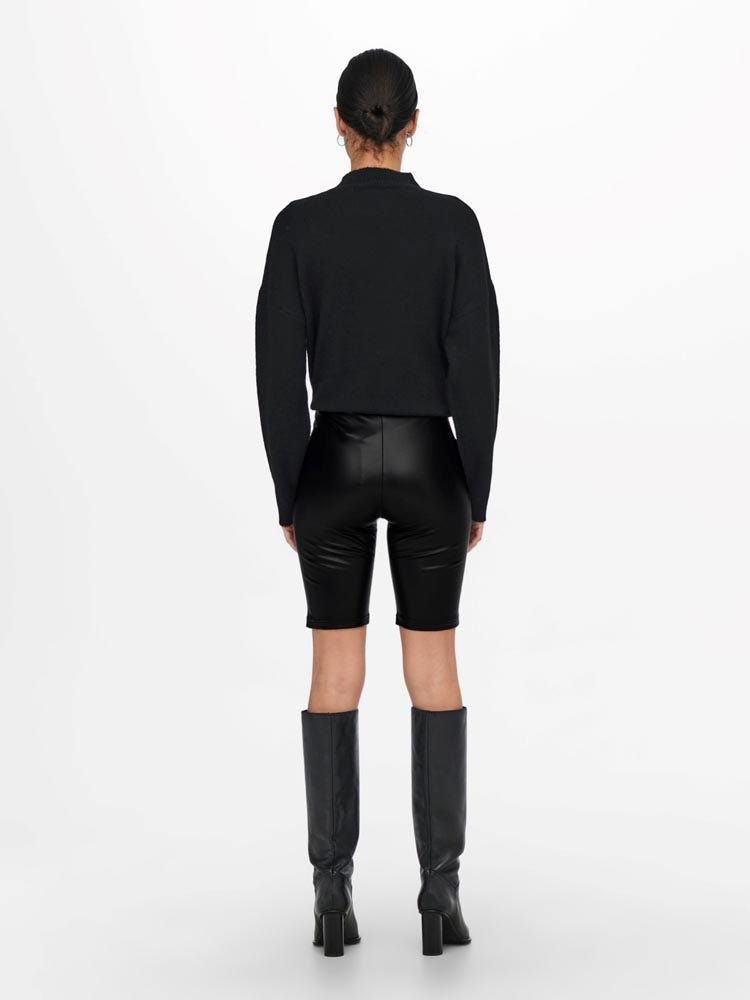 Jacqueline De Yong Stine Bikershort Imitatieleer