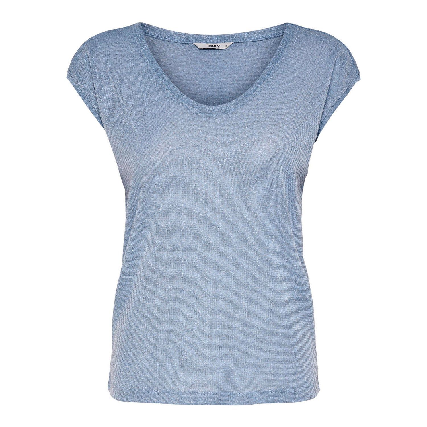 ONLY Silvery Short Sleeve Neck