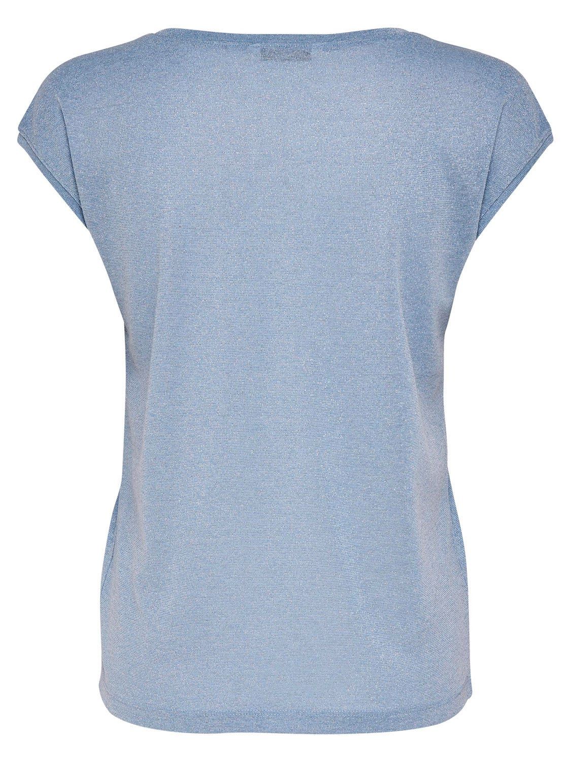 ONLY Silvery Short Sleeve Neck