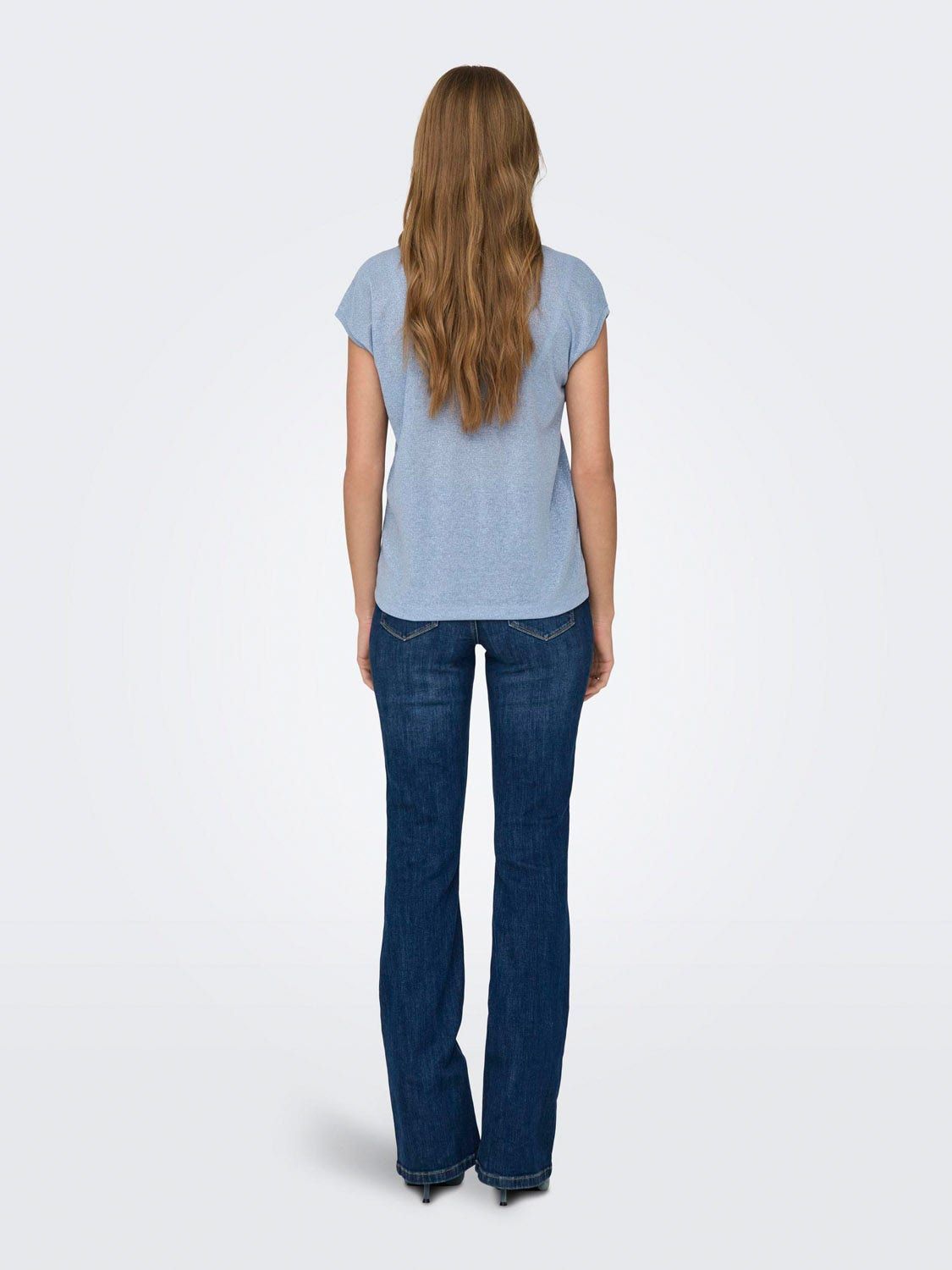 ONLY Silvery Short Sleeve Neck