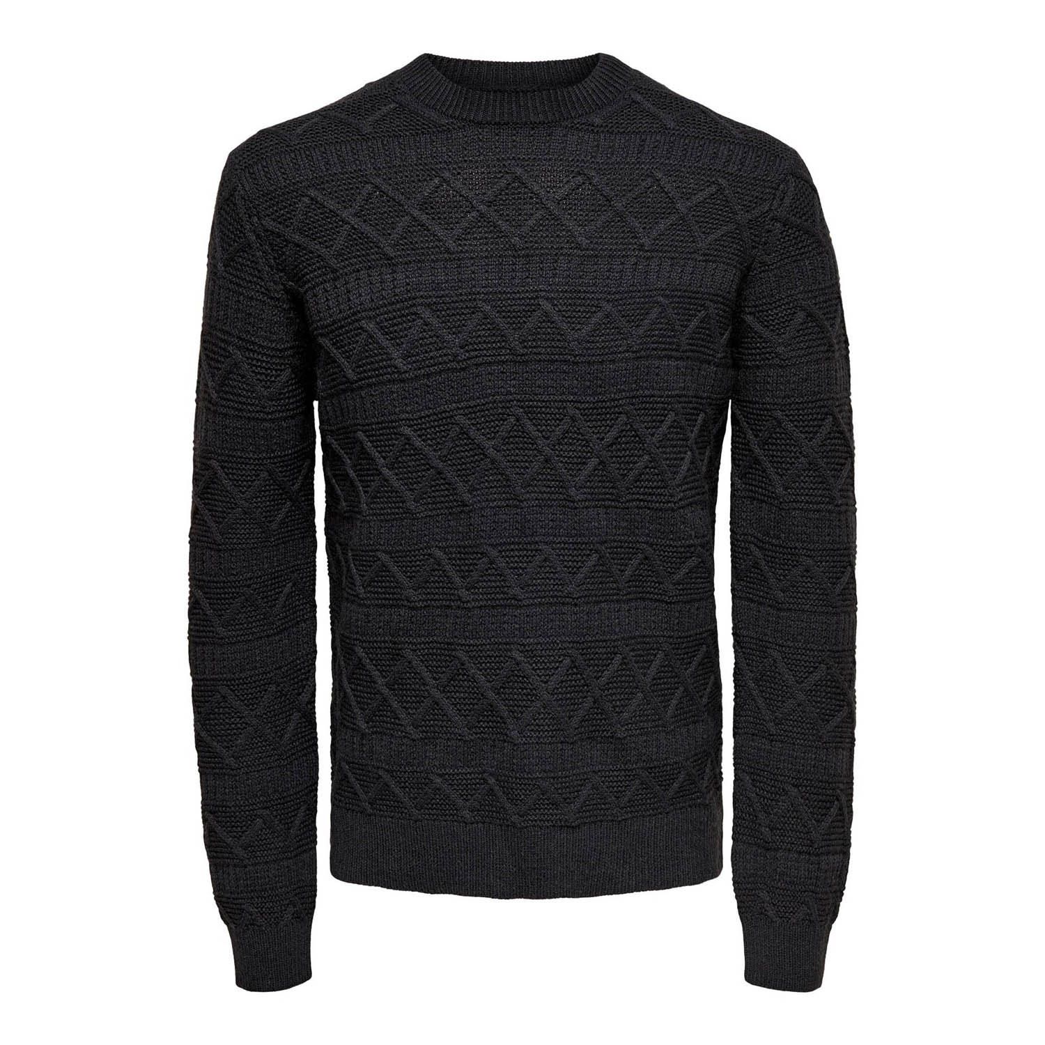 ONLY & Sons Wade Reg 5 Struc Mock Neck Knit