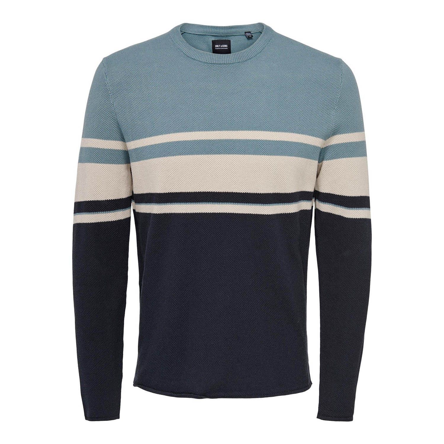 ONLY & Sons Niguel Reg 12 Block Crew Knit