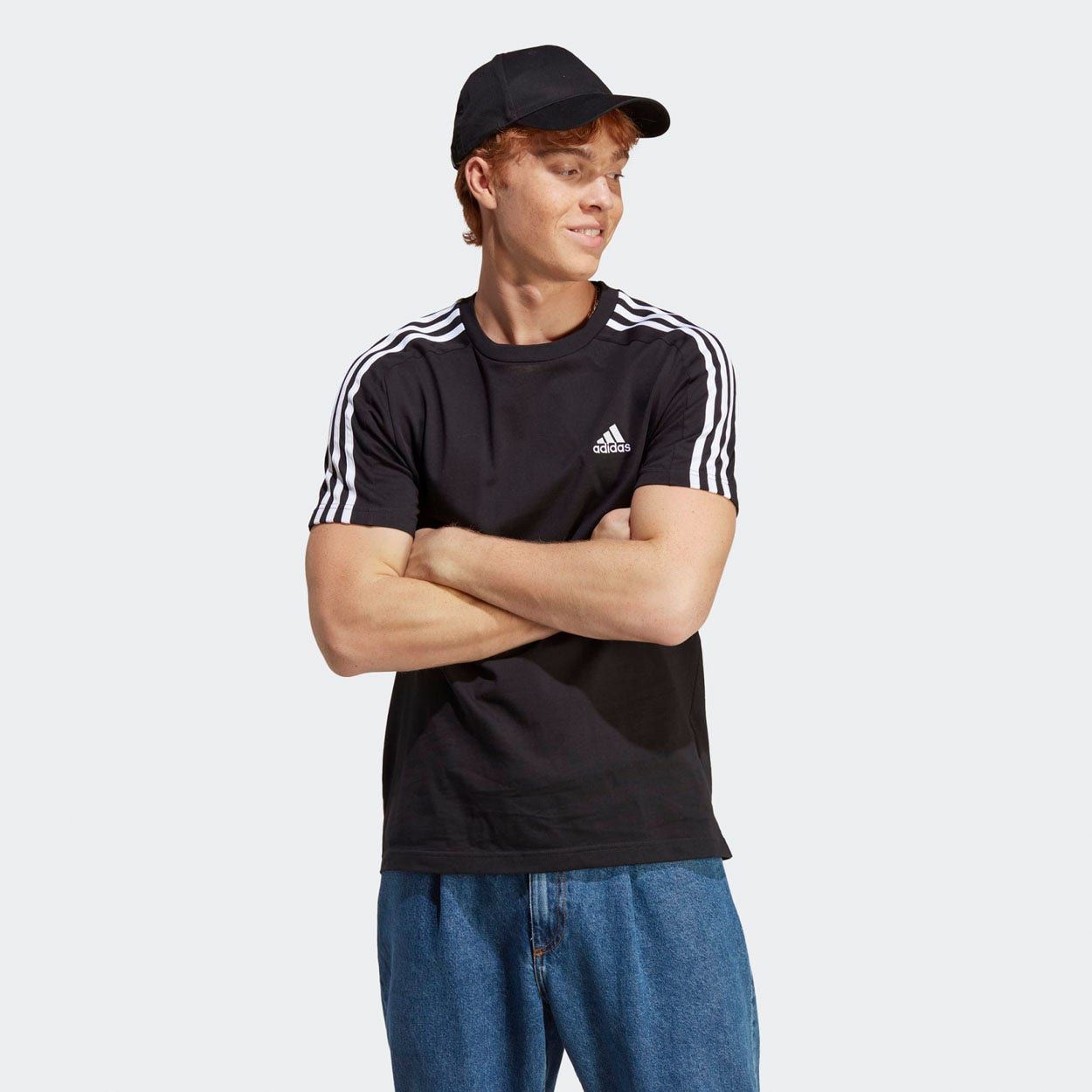 adidas Essentials Single Jersey 3-Stripes T-shirt