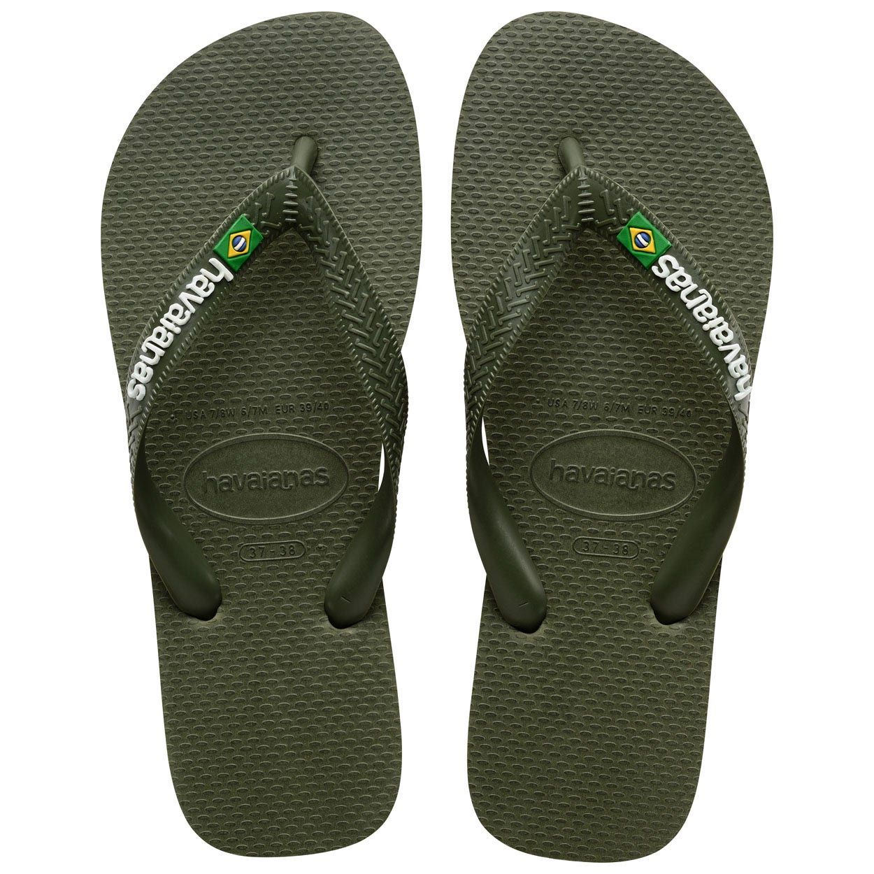 Havaianas Brasil Logo Flip Flops