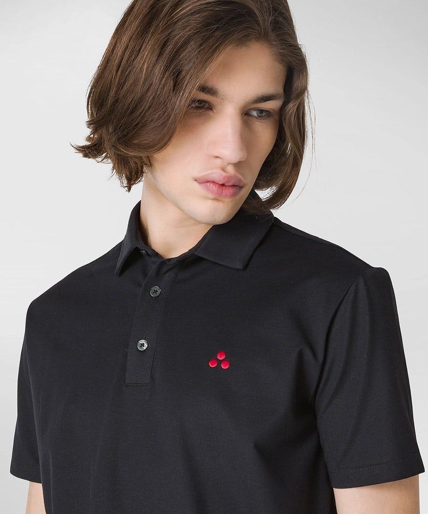 Peuterey Comfortable Cotton And Silk Polo Shirt