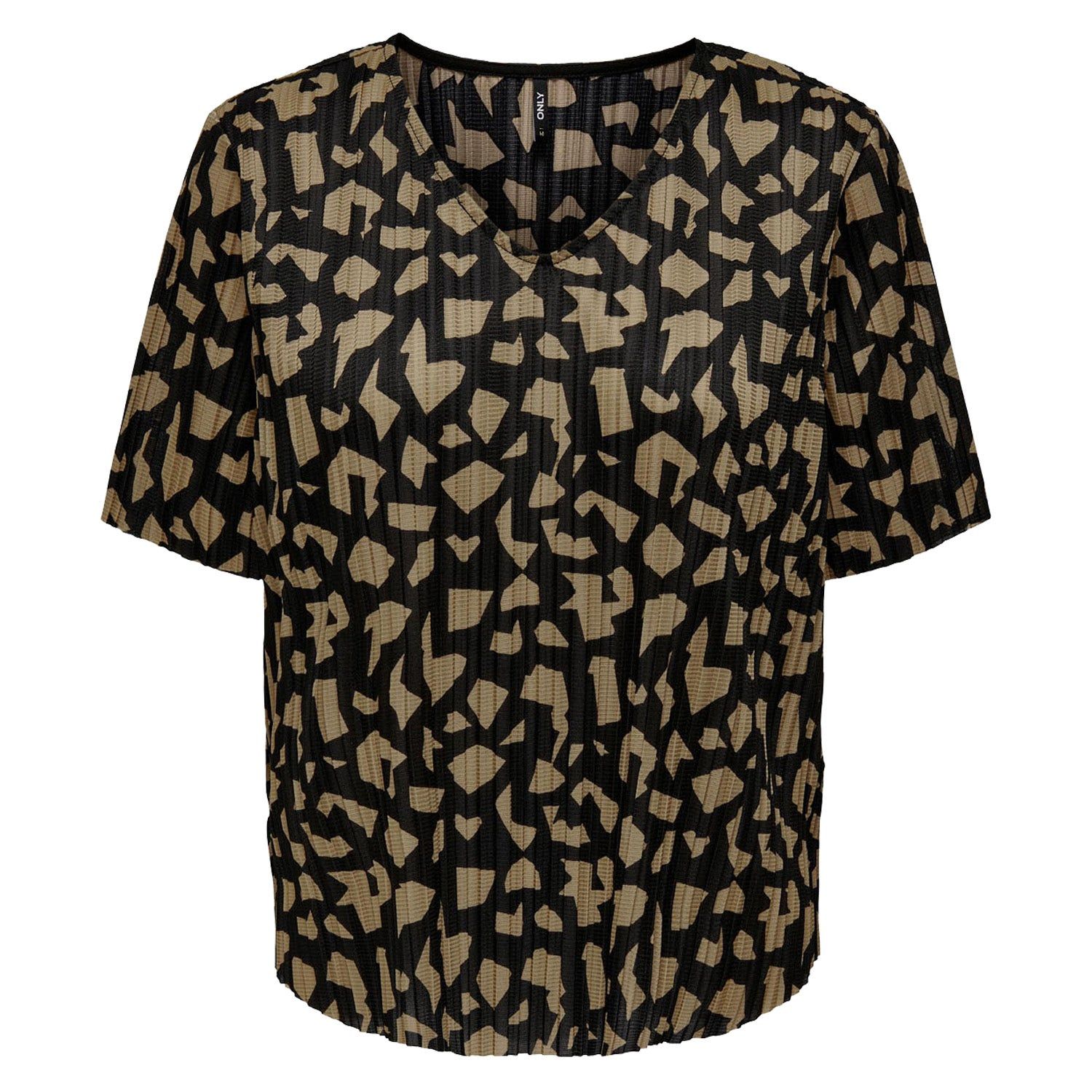 ONLY Onlsafari s/s v-neck top jrs