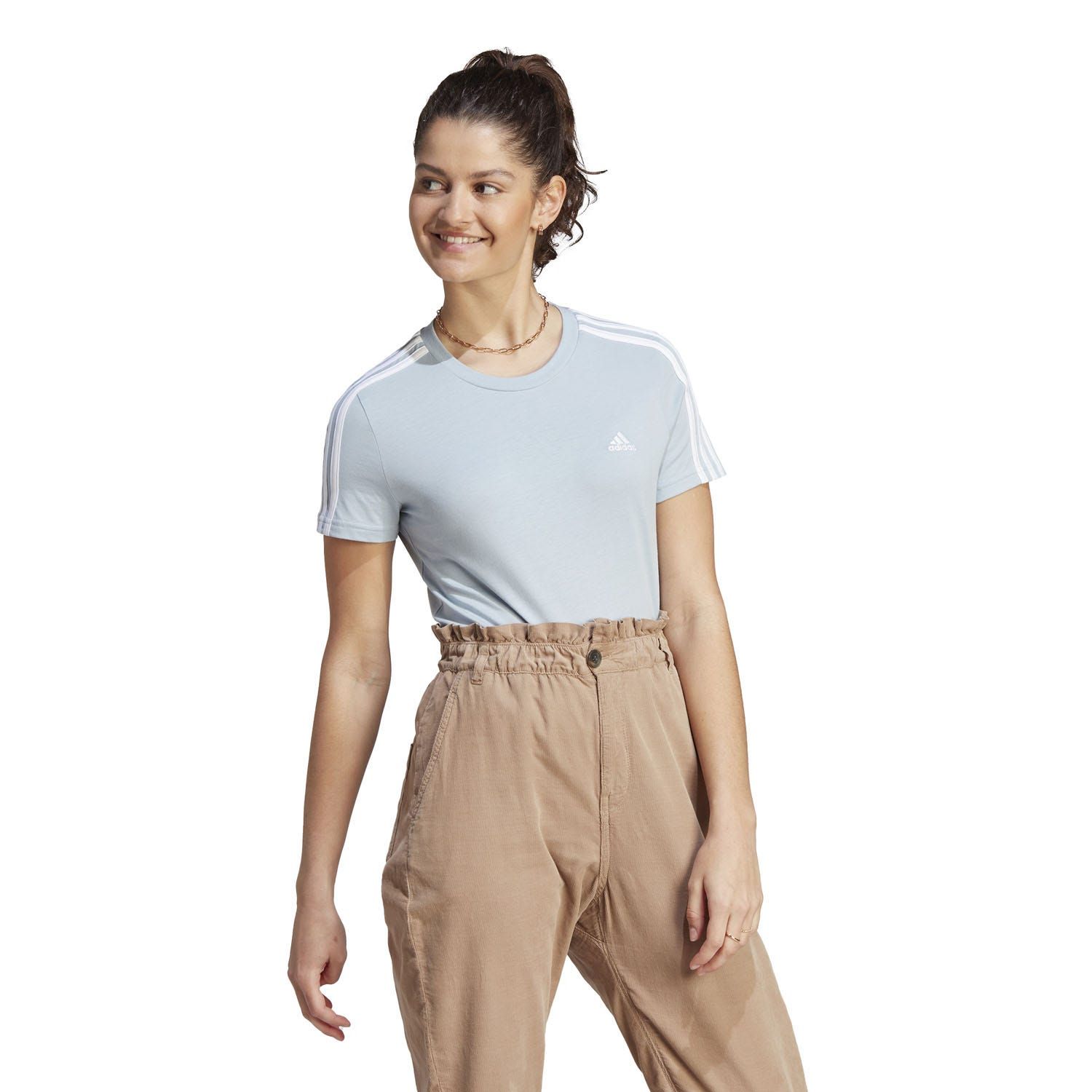 adidas Essentials Slim 3-Stripes T-Shirt