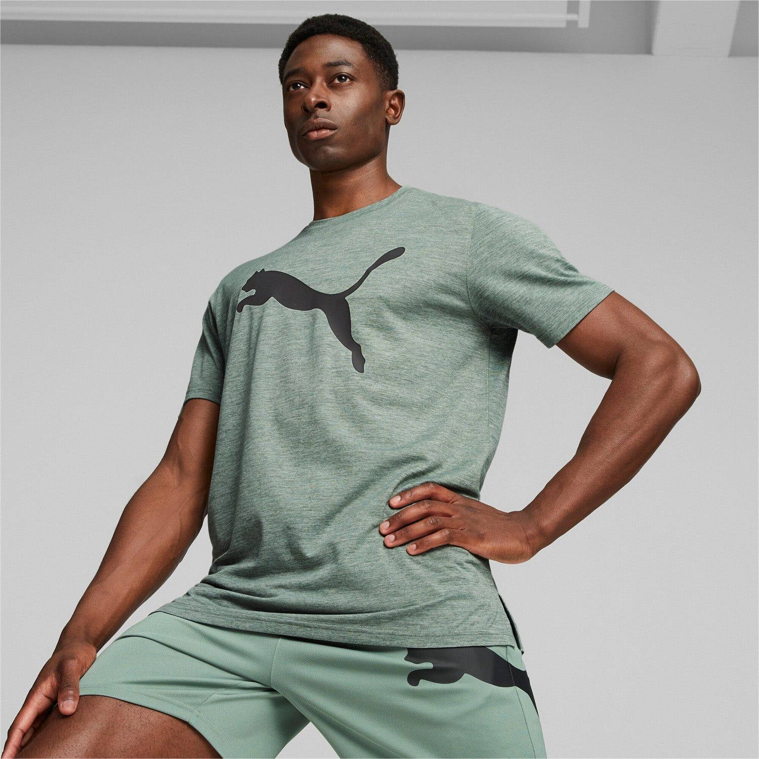 PUMA Train Favorite Heather Cat Tee
