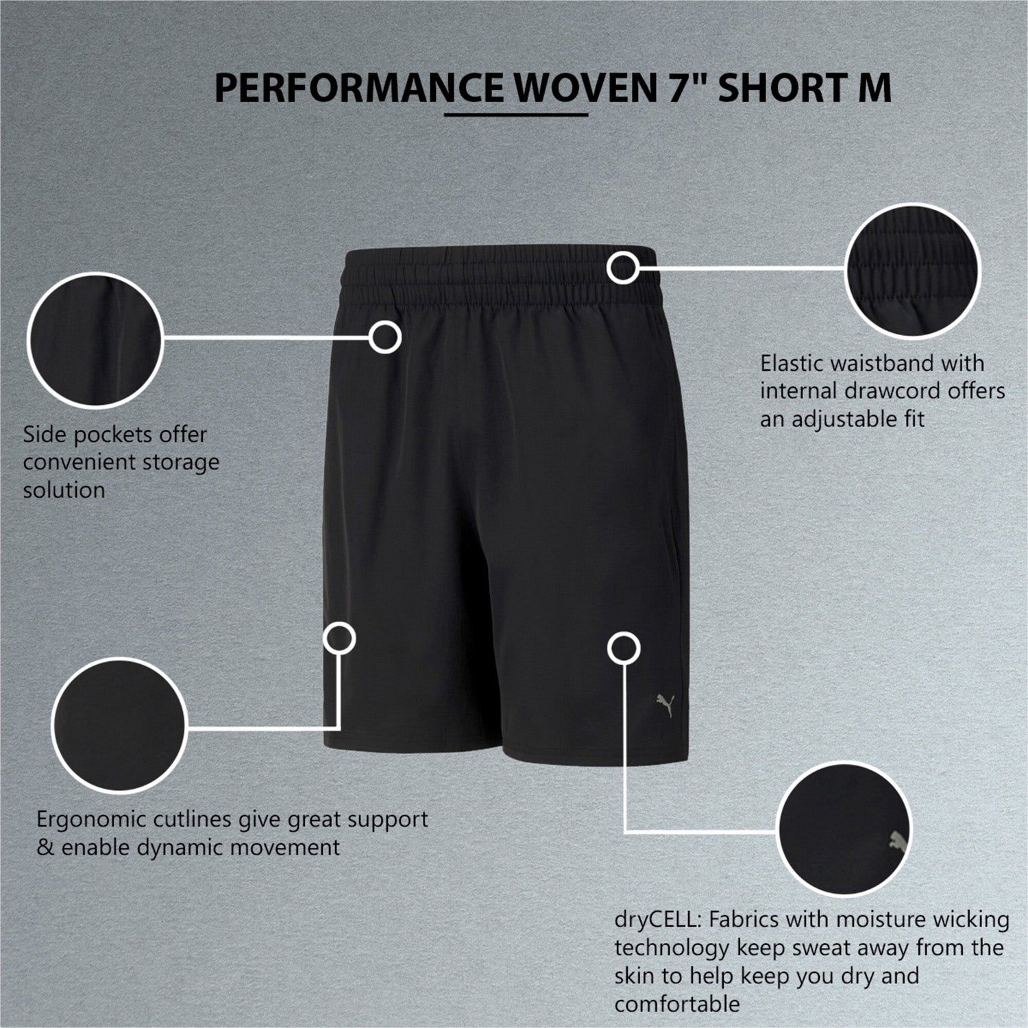 PUMA Performance Woven 7" Short