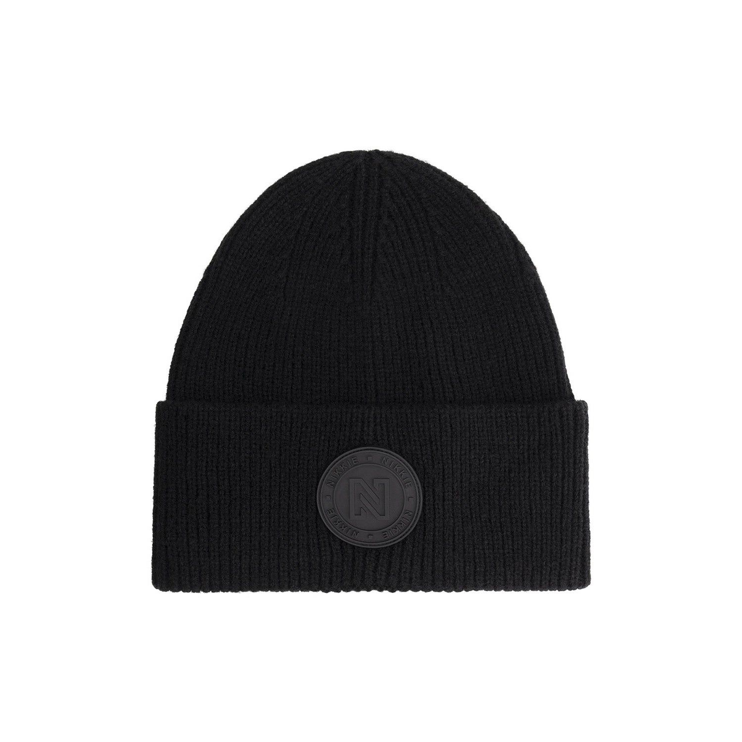 NIKKIE Round Patch Beanie