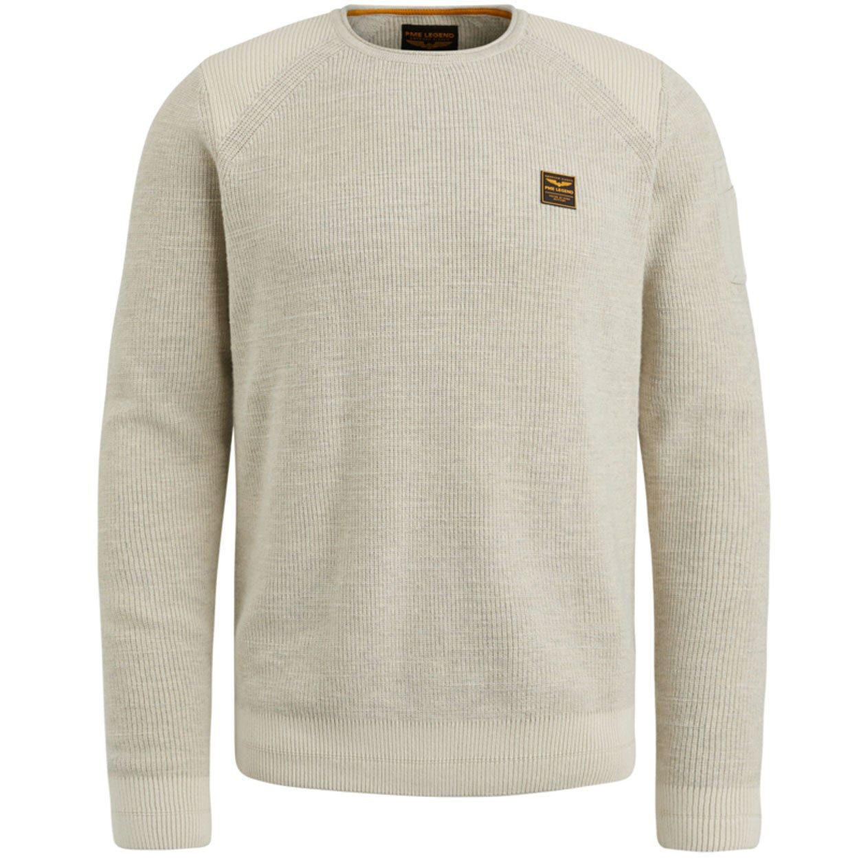 PME Legend R-Neck Cotton Rib Melee Knit