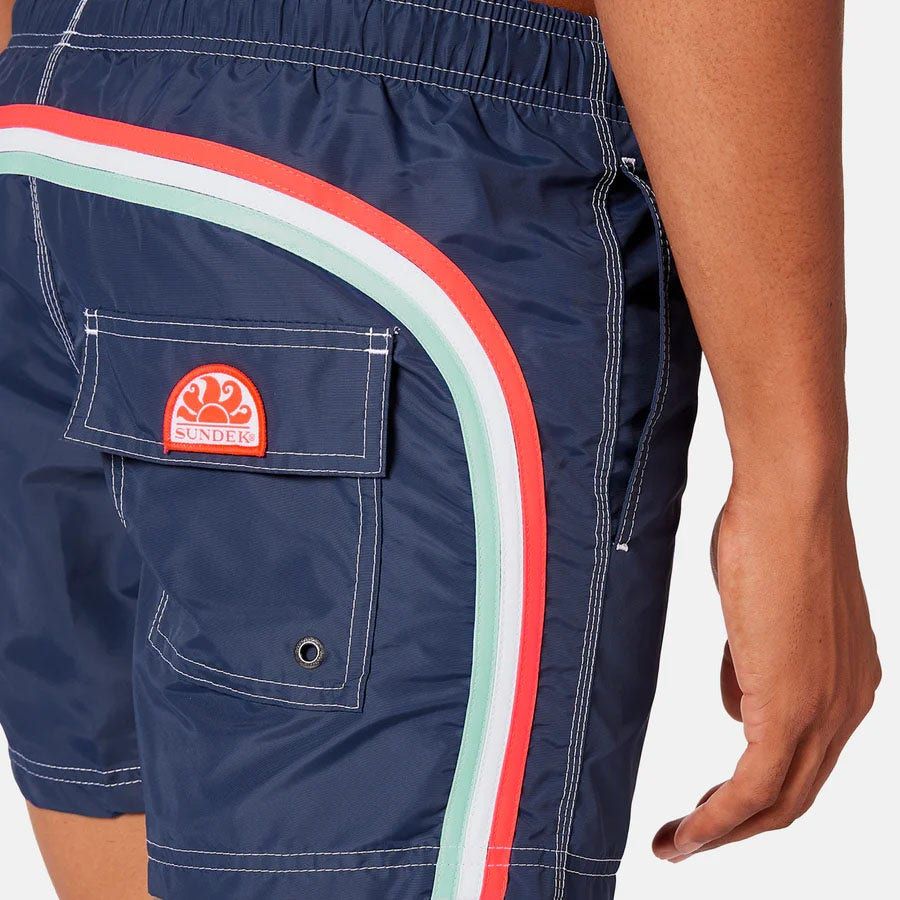 Sundek Stretch Waist Mid-Length Boardshort