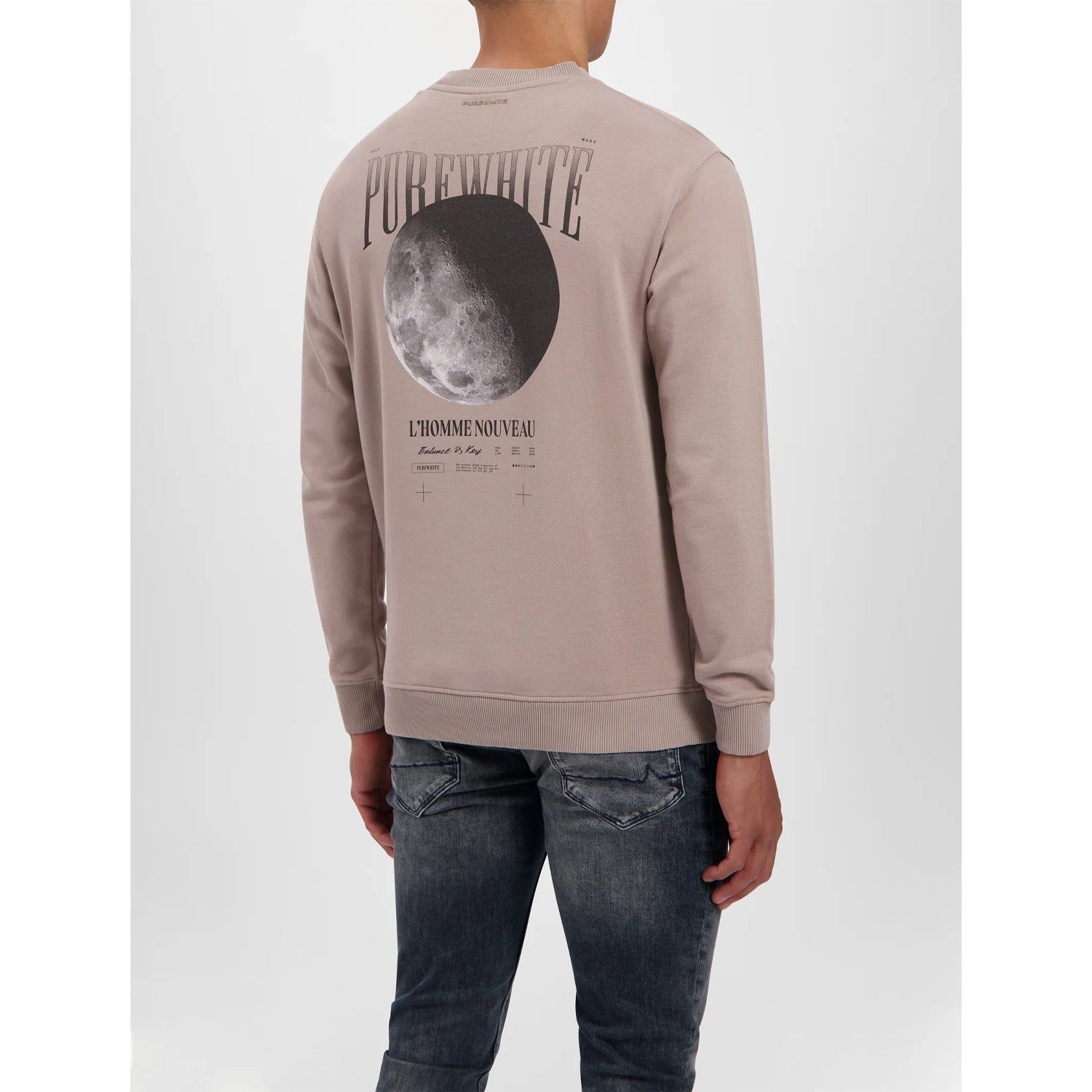 Purewhite Moon Crewneck 