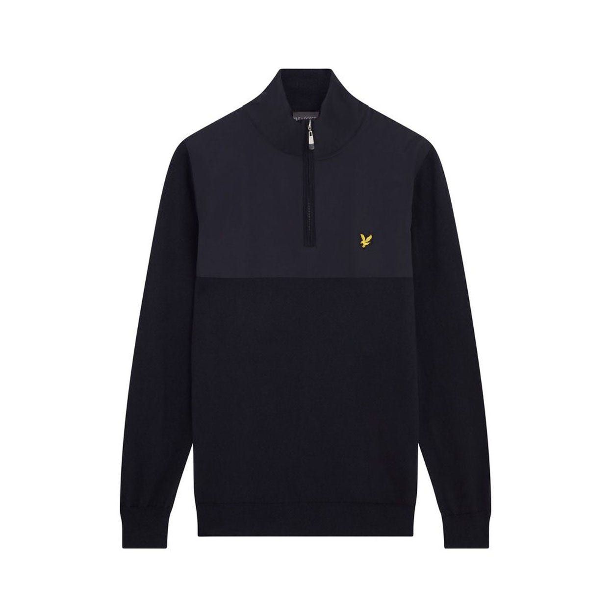 Lyle & Scott Overlay 1/4 Zip Knit