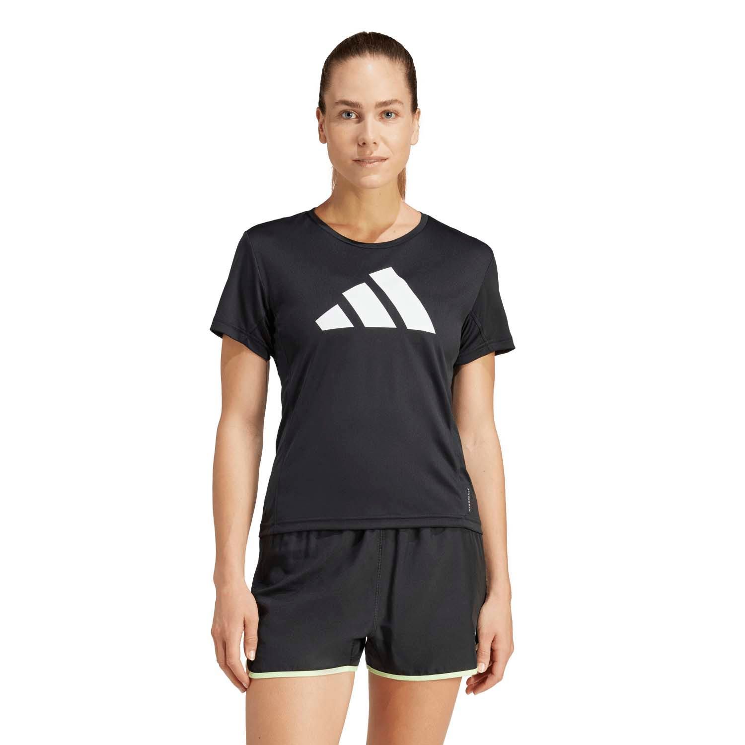 adidas  Run It Tee 3 Stripes Dames