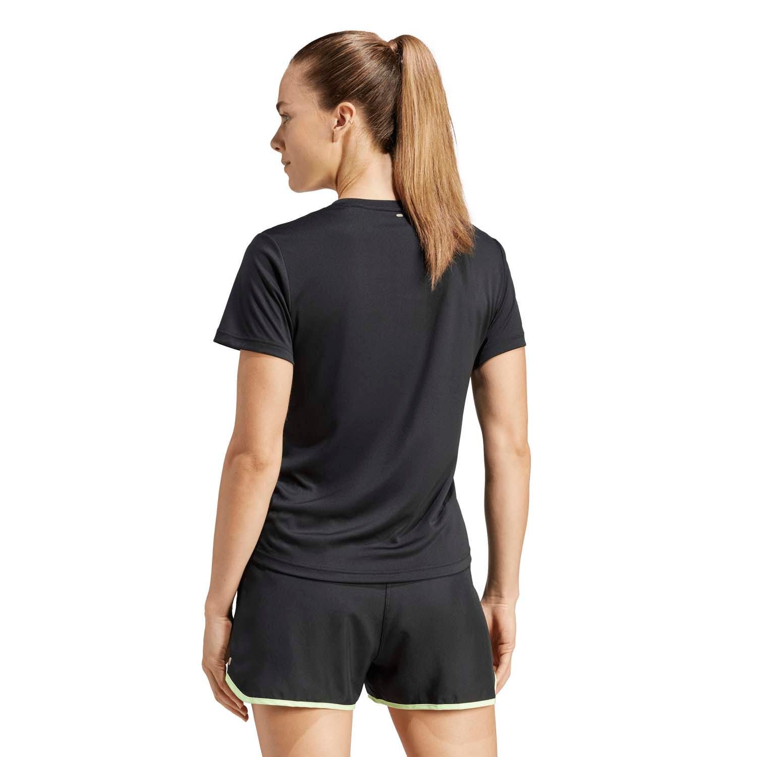 adidas  Run It Tee 3 Stripes Dames