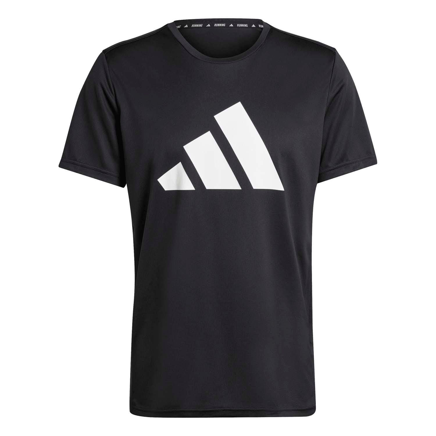 adidas  Run It Tee 3 Stripes Heren
