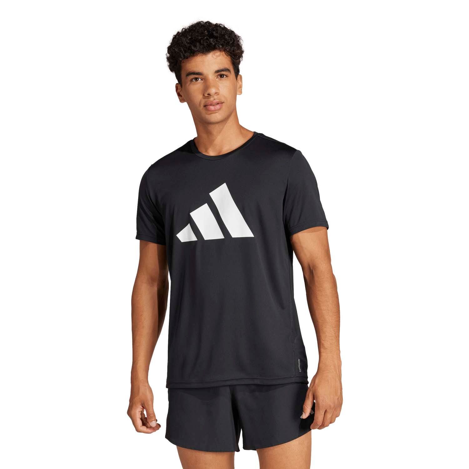 adidas  Run It Tee 3 Stripes Heren