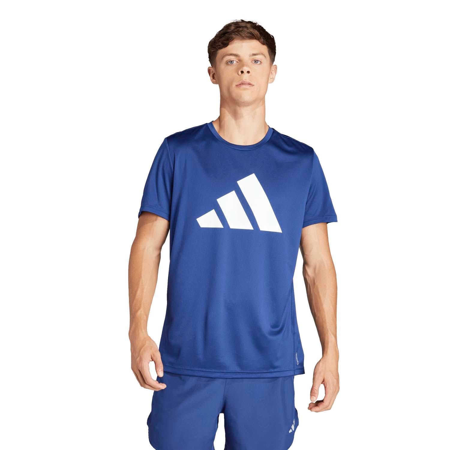 adidas  Run It Tee 3 Stripes Heren