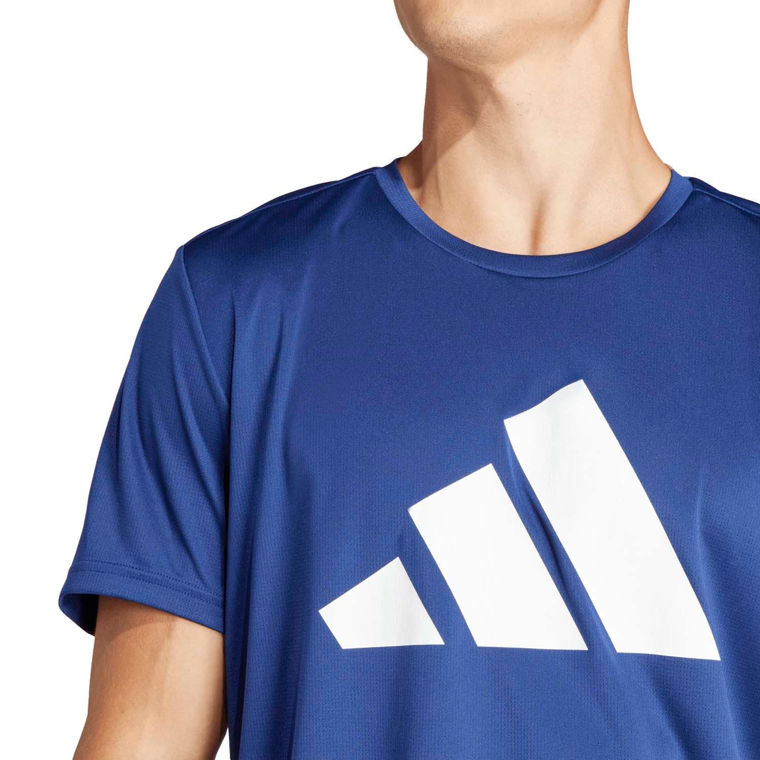 adidas  Run It Tee 3 Stripes Heren