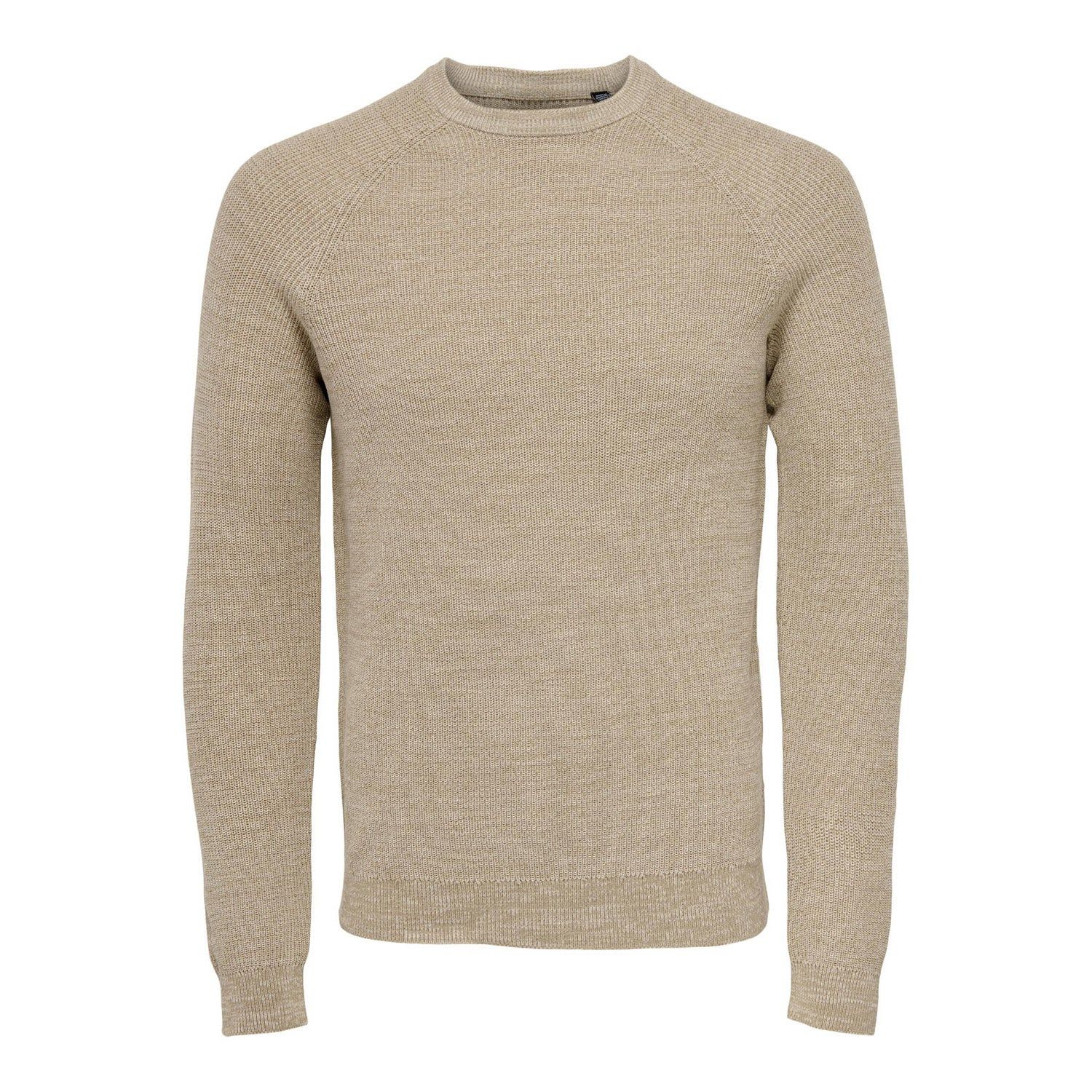 ONLY & Sons Dennis 12 Structuur Raglan Crew Neck Knit