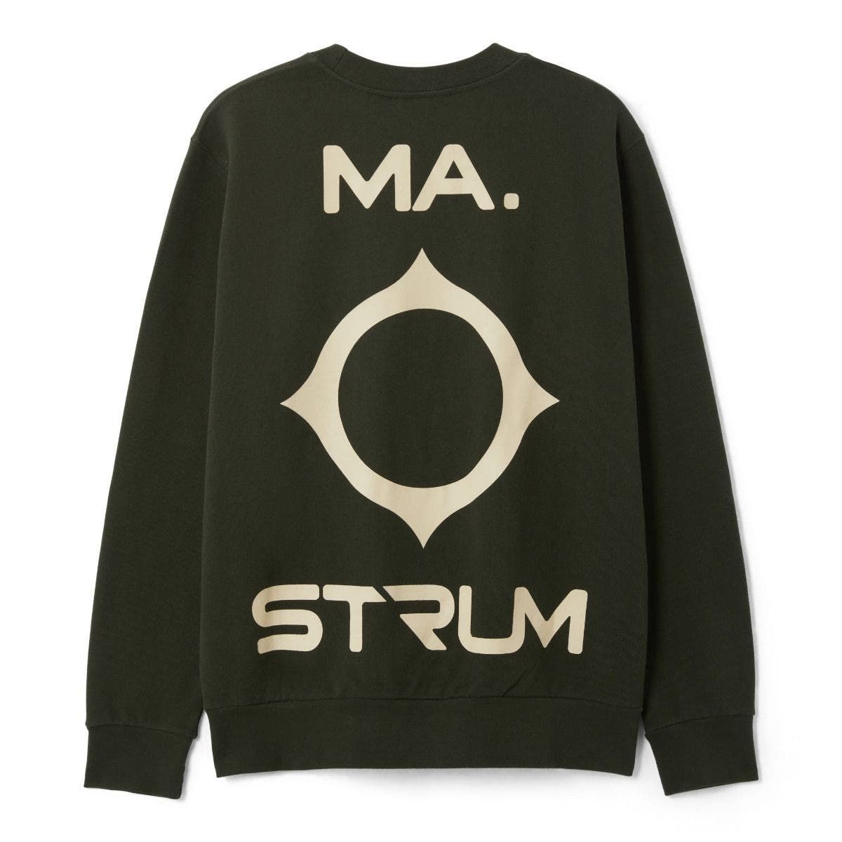 MA.STRUM Oversized Back Logo Print Sweat