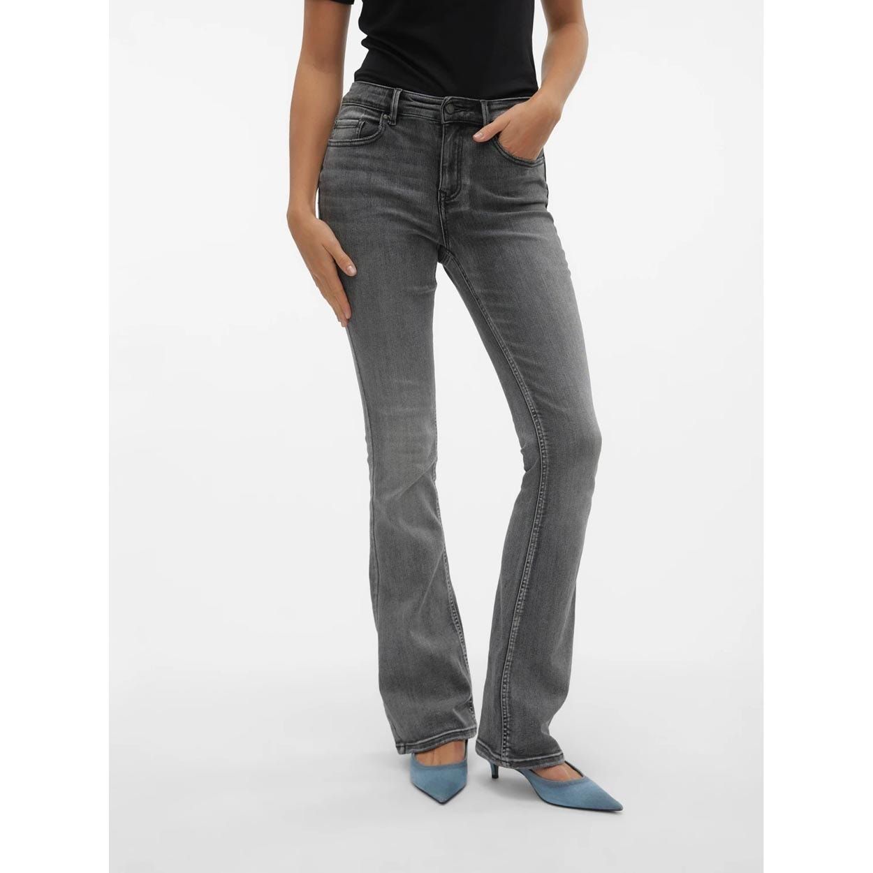 Vero Moda VMFLASH MR FLARED JEANS LI213 NOOS