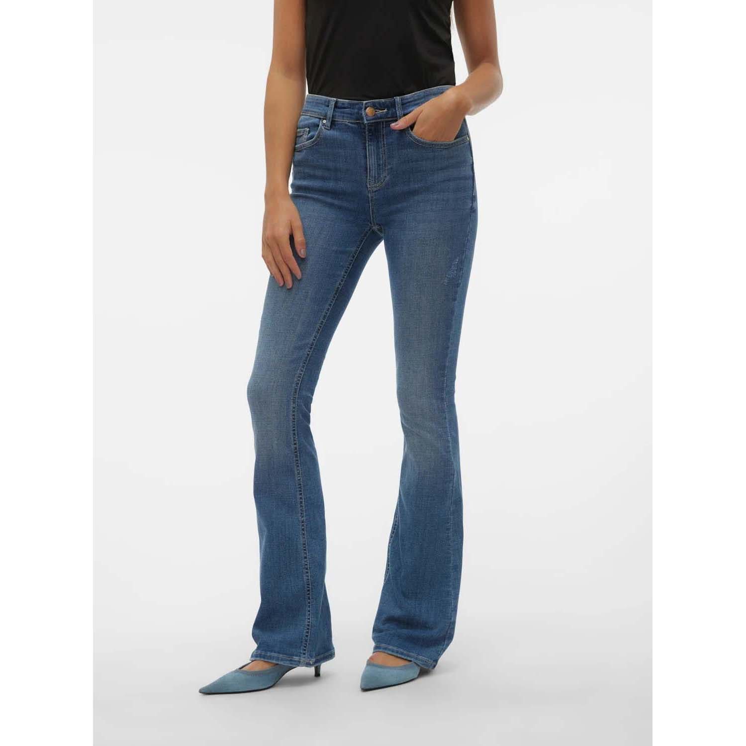 Vero Moda VMFLASH MR FLARED JEANS LI347 GA NO