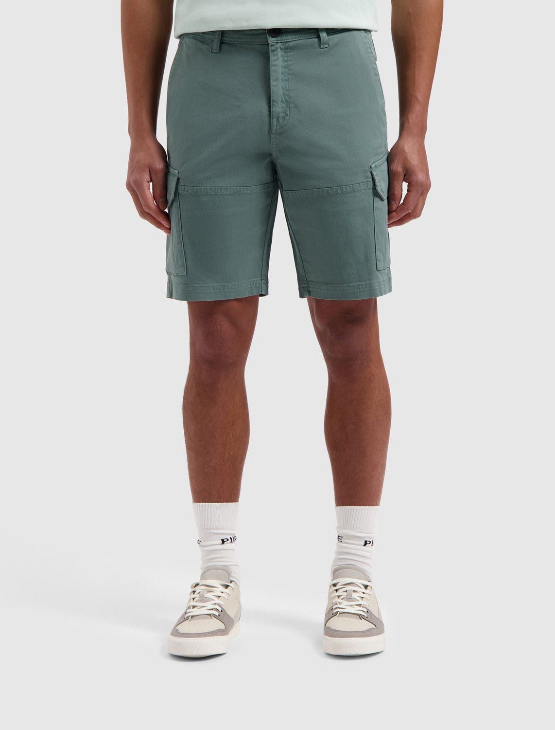PURE PATH Garment Dye Cargo Shorts