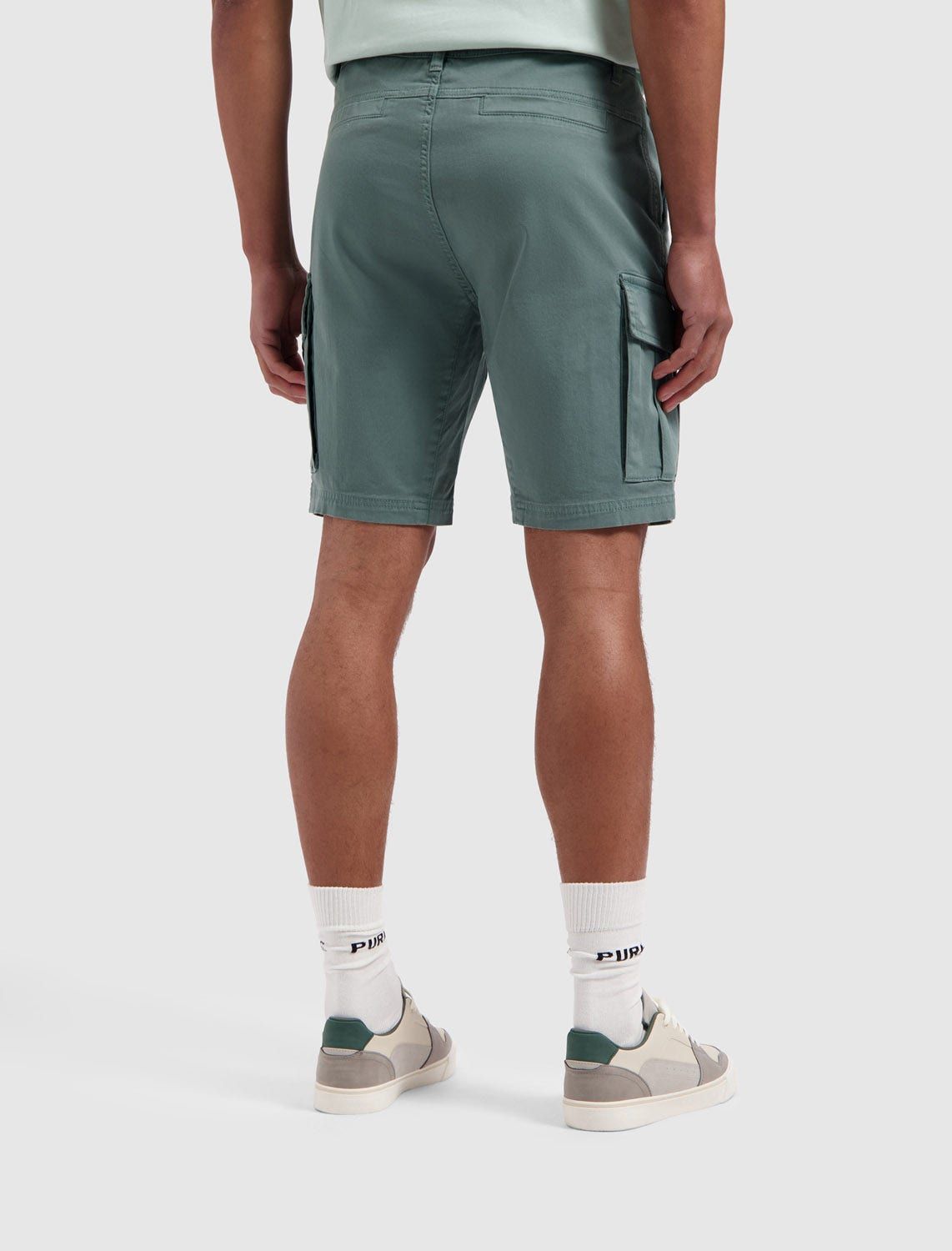 PURE PATH Garment Dye Cargo Shorts