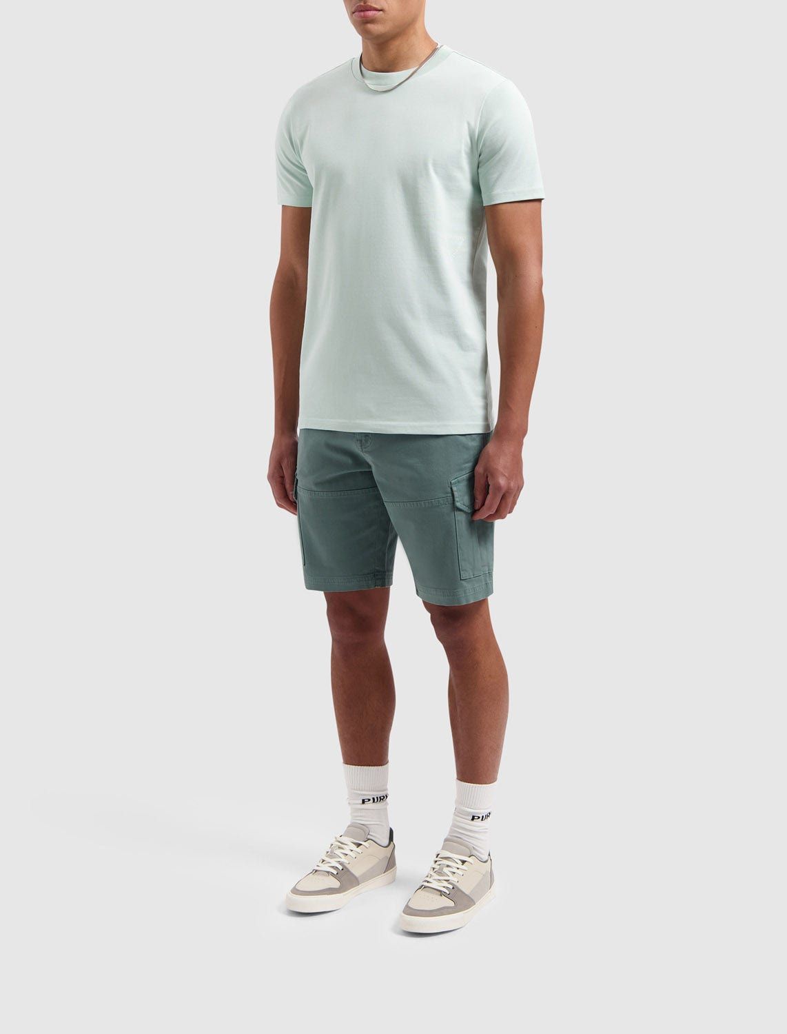 PURE PATH Garment Dye Cargo Shorts