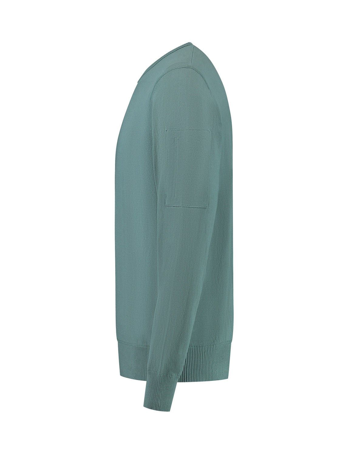 PURE PATH Knitted Crewneck With Sleeve Pocket